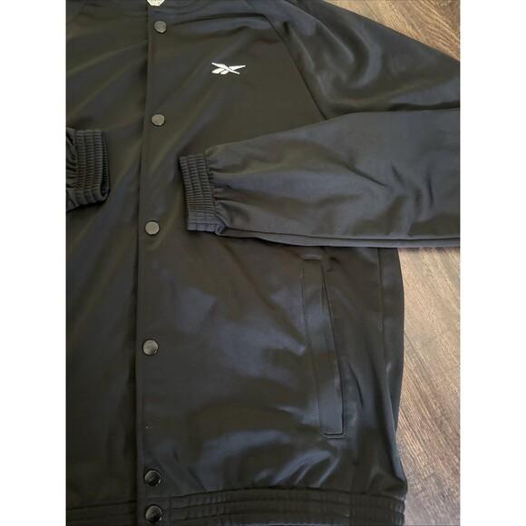 Reebok Men's Regular-Fit Snap-Button Front Jacket Black Size S - Picture 5 of 8